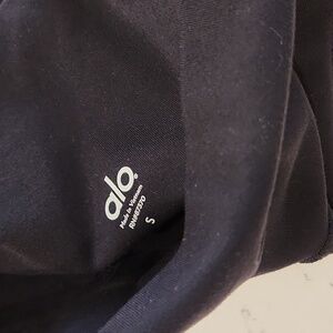 ALO High Waisted Moto Legging Black Faux Leather